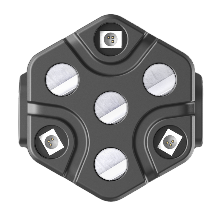 One hexagon. <br/>564 channels.